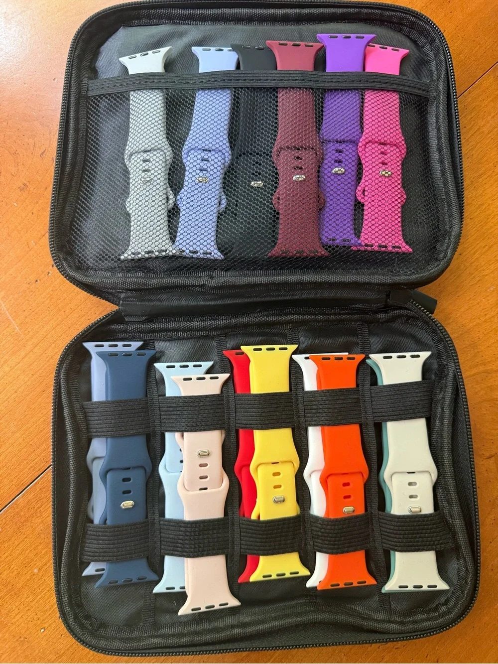 Set of Silicone Smart Watch Bands and Screen Protectors with case